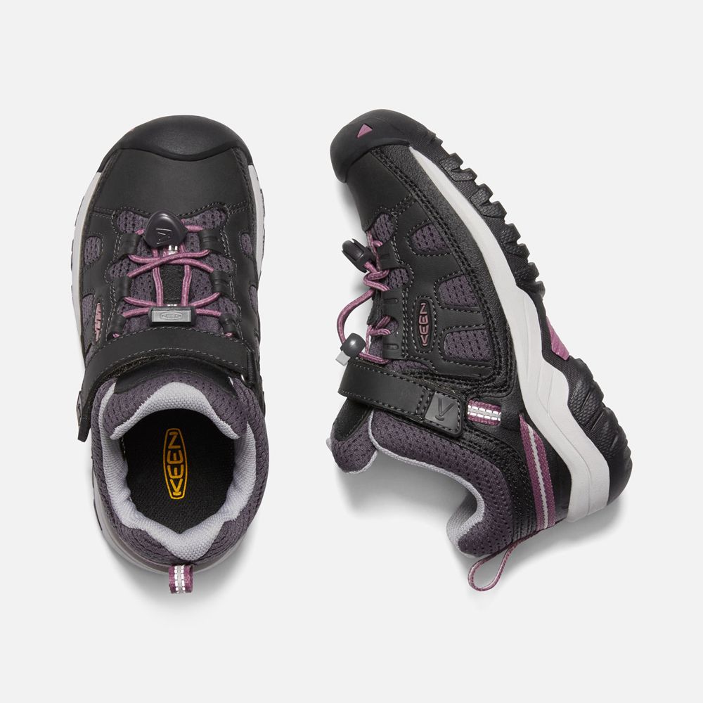 Zapatos de Seguridad Keen Mexico Negros/Rosas - Niños Targhee - YL0416239